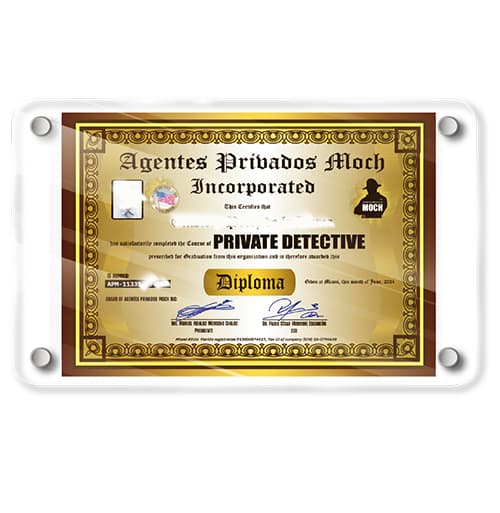 Diploma de Detective Privado